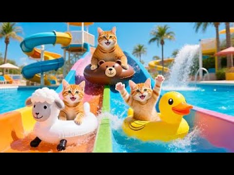 Mama Cat Trims Fur on the Farm and Makes Tiger Hat For Kittens At Home🐾🎩🐯