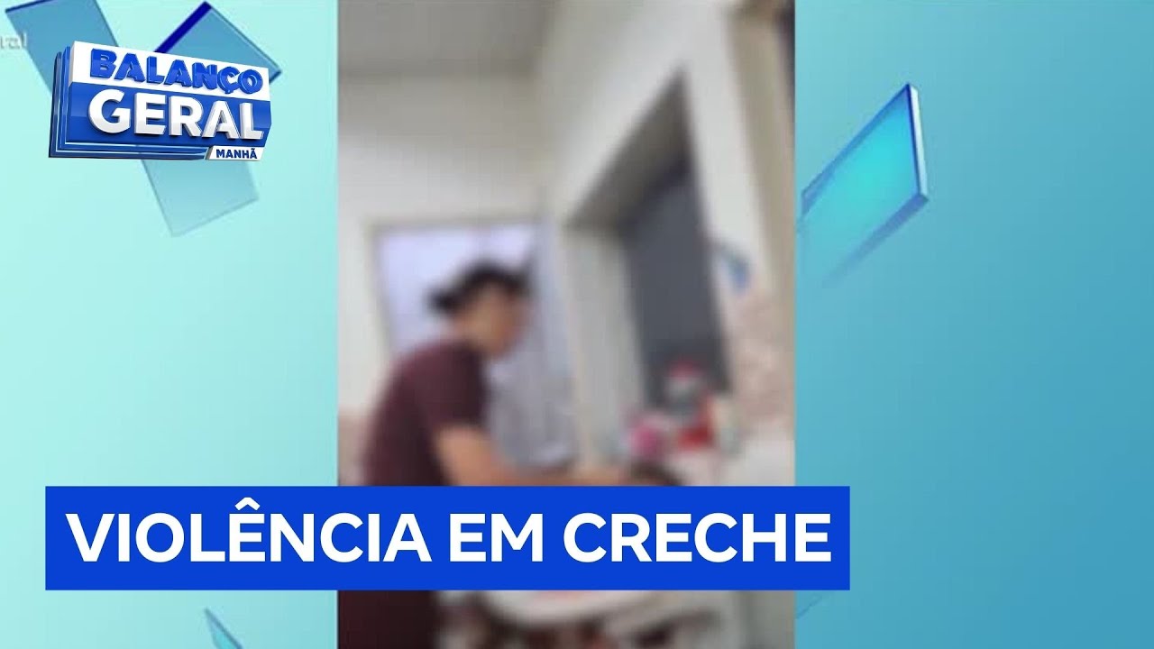 Dona de creche age com violência e tenta forçar criança a comer