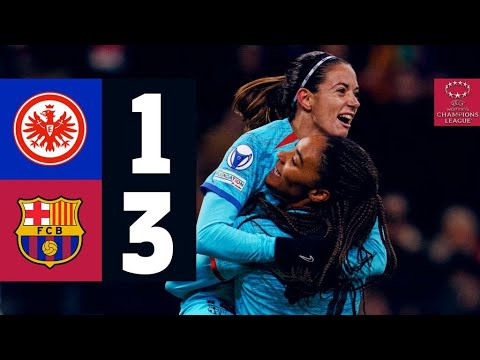 EINTRACHT FRANKFURT 1 vs FC BARCELONA 3 | UEFA WOMEN'S CHAMPIONS LEAGUE 🔵🔴