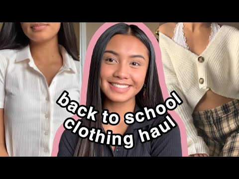 BACK TO SCHOOL TRY ON CLOTHING HAUL 2019