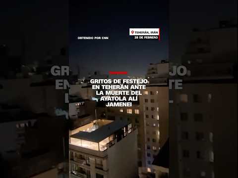 Gritos de celebración ante la muerte del ayatola Alí Jamenei
