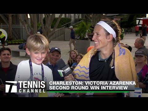 Victoria Azarenka Joined by Son Leo 🫶 | Charleston Second Round