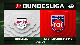 RB Leipzig vs. 1. FC Heidenheim 1846 | Matchday 2 — Bundesliga 2025/26