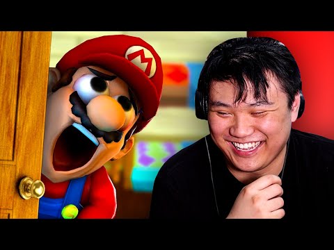 SMG4 Reacts to Mario Gets His PINGAS Stuck In A Door