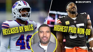 Browns make Myles Garrett highest paid non-QB, Bills release All-Pro Edge Rusher Von Miller