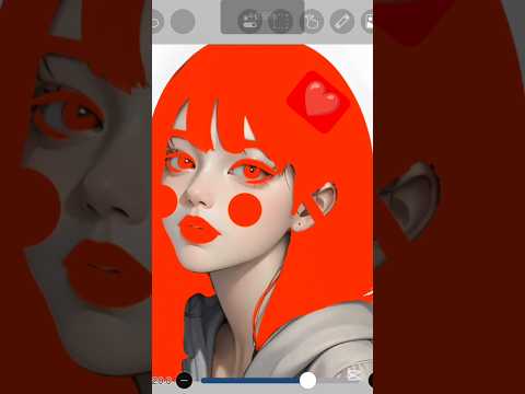 anime ❤️ hair colour art #anime #drawing #asmr #viral #shorts