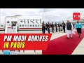 PM Modi reaches France; receives a grand and rousing welcome by French ministers and Indian diaspora