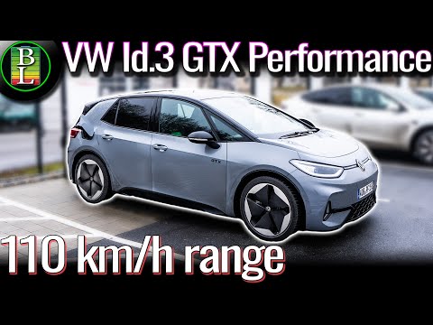 VW Id.3 GTX Performance - 110 km/h (68 mph) range test