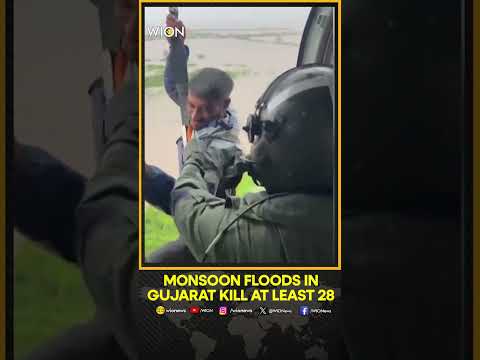 Monsoon floods in Gujarat kill at least 29 | WION Shorts