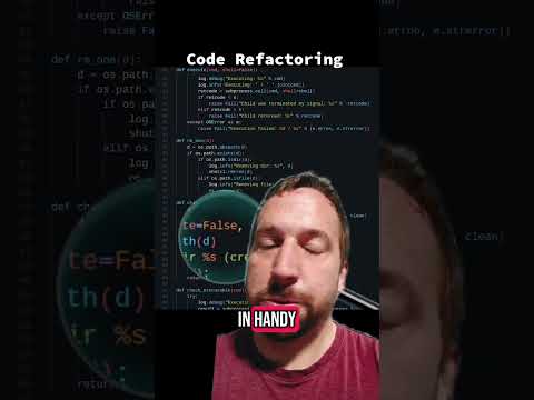 YouTube thumbnail for How to properly refactor #code #technology #fullstack #programming
