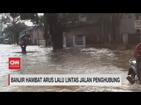 Banjir Hambat Arus Lalu Lintas Jalan Penghubung