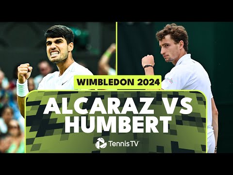 Carlos Alcaraz vs Ugo Humbert Fourth Round Battle | Wimbledon 2024 Match Highlights