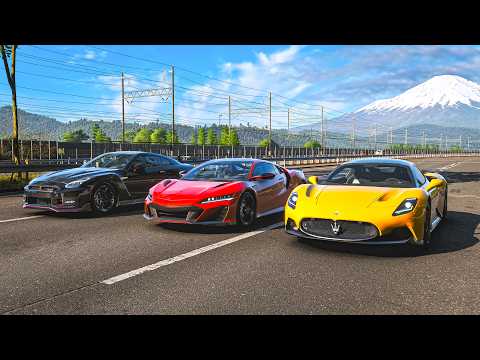 Forza Horizon 6 Drag Race | 2024 Nissan GT-R Nismo VS 2022 Acura NSX Type S VS 2022 Maserati MC20!