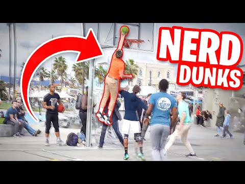 Nerds Play Basketball in Venice! DUNK On Trash Talking Hoopers