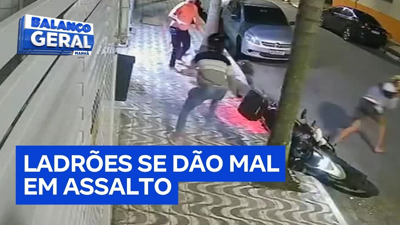 Bandidos se dão mal após invadirem condomínio em Praia Grande SP