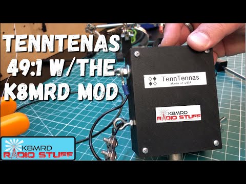 TennTennas 100 Watt 49:1 80-10 Meter EFHW w K8MRD Mod & Installation