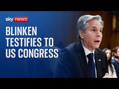 Watch live: US Secretary of State Antony Blinken testifies before the Senate Committee
