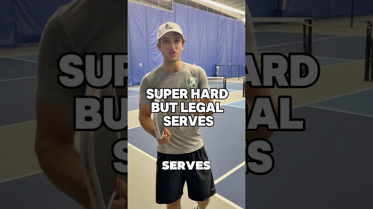 Here’s how to hit HARD, but legal serves 💥 #shorts #serve #pickleball