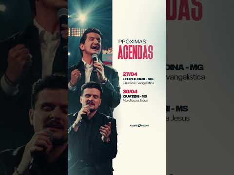 Confira nossas próximas agendas desse mês! ✨🙌🏻#andreefelipe #agendaAbril