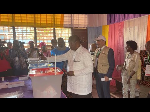 Central African Republic's outgoing president Touadera votes in elections | AFP