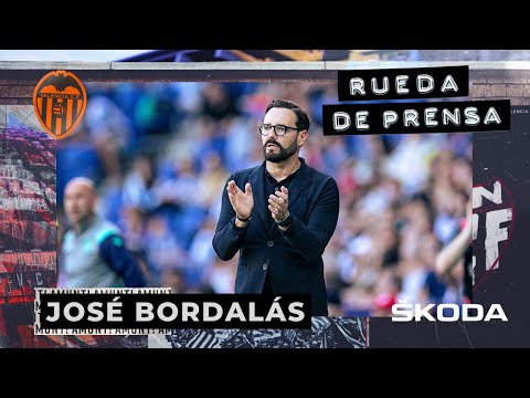 RUEDA DE PRENSA DE JOSÉ BORDALÁS TRAS EL RCD ESPANYOL-VALENCIA CF