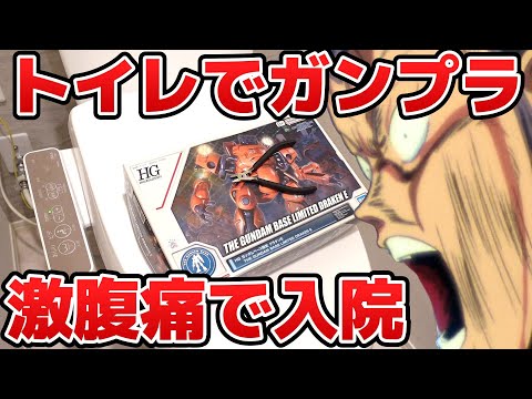 【生き地獄】激腹痛で入院した話をしながらトイレでガンプラ【フルプラ工場】