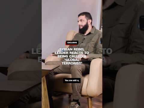 Syrian rebel leader reacts to being called a ‘global terrorist’