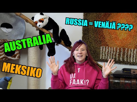 Country names in Finnish!