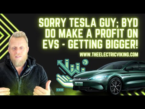 Sorry Tesla guy; BYD do make a profit on EVs - getting bigger!