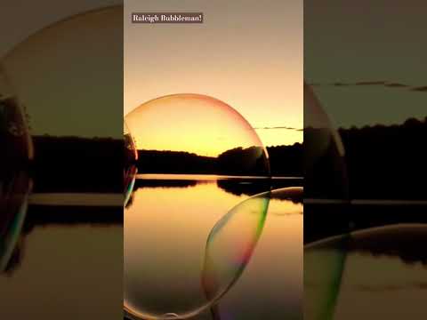Raleigh Bubbleman at Lake Johnson! #raleigh #bubbles #nature