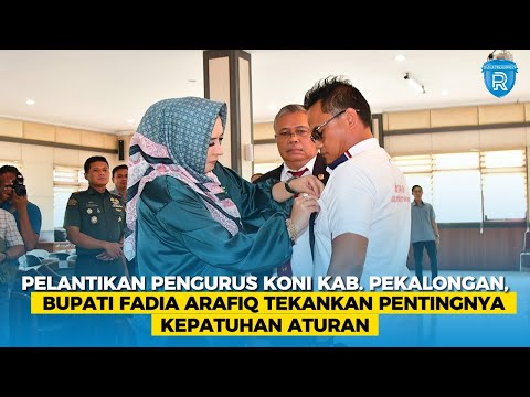 Pelantikan Pengurus KONI Kabupaten Pekalongan, Bupati Fadia Arafiq Tekan Pentingnya Kepatuhan Aturan