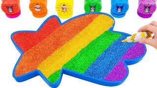 ASMR Satisfying Video | How To Make Rainbow Shooting Star Bathtub With Mixing Slime Cutting
