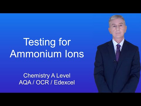 A Level Chemistry Revision “Testing for Ammonium Ions”