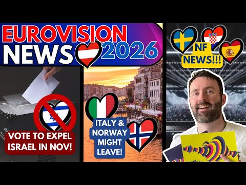 🚨 Vote to expel Israel in November! | 🇮🇹 & 🇳🇴 might withdraw! | Eurovision News 2026 🗞️