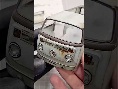 VW T2 Coffee Bus 1:35 Part 2🤩 #painting #automobile #miniature #diy #scalemodel #diorama
