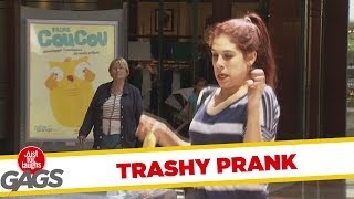 [ Funny ] Rabid Trash Can Prank  - Just For Laugh