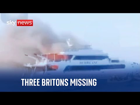Egypt: Three Britons missing after boat bursts into flames