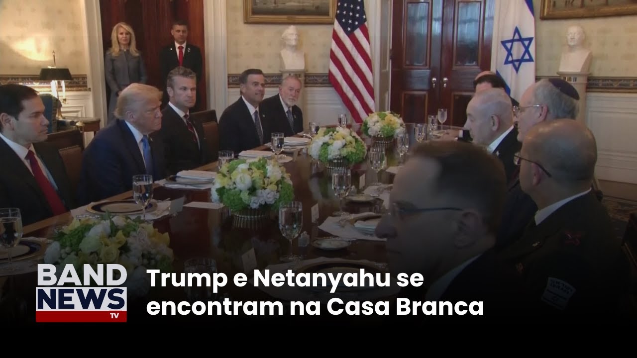Trump e Netanyahu se encontram na Casa Branca | BandNews TV