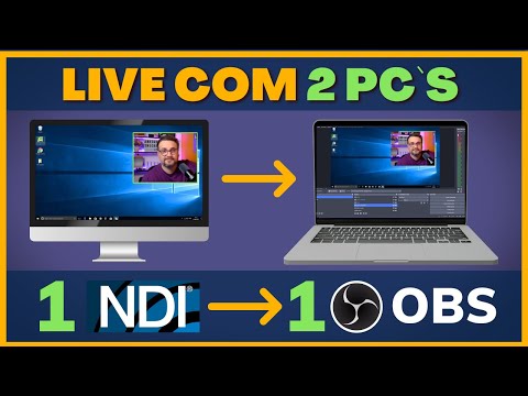 Como Fazer Live Stream com 2 PCs Usando NDI (Apenas 1 OBS!)  Economia de Desempenho Garantida