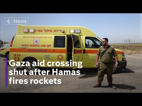 Israel closes Gaza border crossing after nearby Hamas rocket fire - as ceasefire talks continue