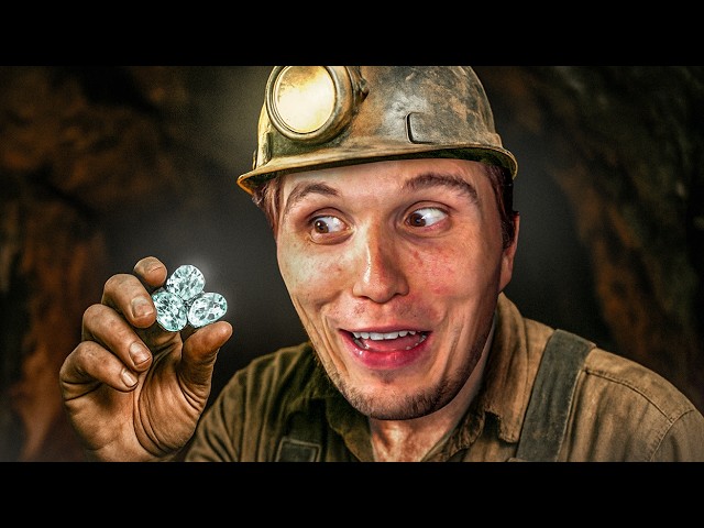 Ich grabe mich durch Steine für DIAMANTEN