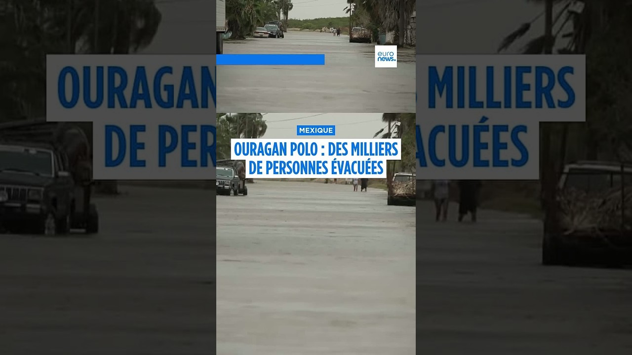 L'ouragan Polo touche terre au Mexique : des rafales de vent mesurées à 185 km/h