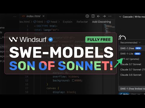 Windsurf SWE-1, Lite & Mini: Windsurf basically made DISTILLED SONNET for LOW-COST?!