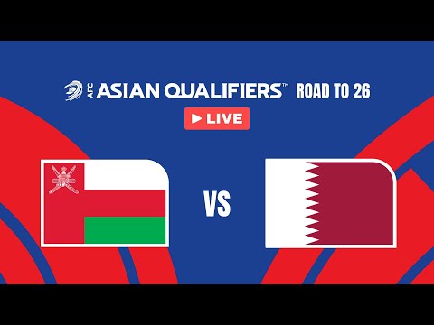 🔴 LIVE: Oman vs Qatar | AFC Asian Qualifiers™ - Road to 26 (Playoffs)