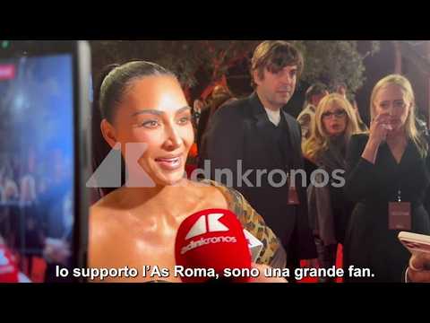 <strong>Kim</strong> Kardashian regina del tappeto rosso alla Festa del Cinema: "Tifo <strong>la</strong> Roma, sono grande fan"