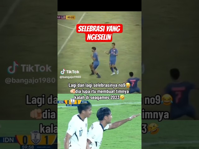 Selebrasi yang agak ngeselin dari pemain thailan yg satu ini #shorts #timnasindonesia
