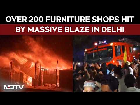 Delhi Fire | Massive Blaze Engulfs Furniture Market In Delhi's Shastri Park