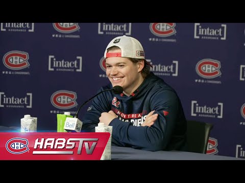Cole Caufield on his season-ending shoulder injury | FULL PRESS CONFERENCE