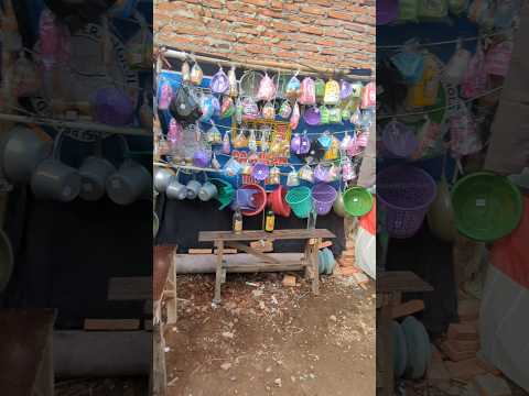 stand permainan pasar jajan gratis di Sidorejo Tirto kabupaten Pekalongan Jateng