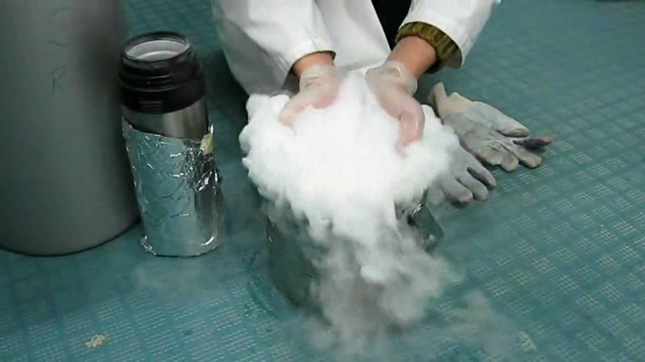 Freezing Acetone with Liquid Nitrogen(아세톤의 응고)